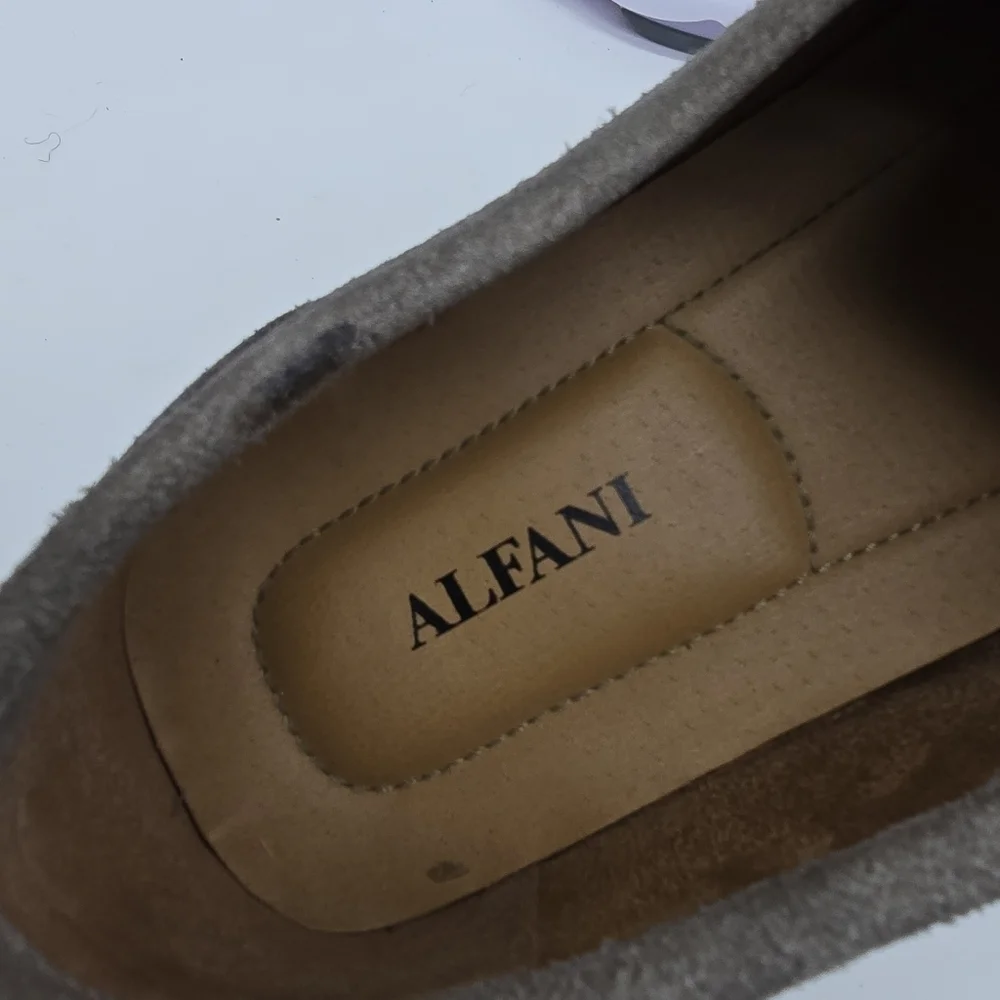 Alfani Shoe Men’s 10 M Casual Kendric Textured Drivers Grey